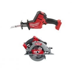 Milwaukee M18 FUEL 18V Lithium-Ion Brushless Cordless HACKZALL Reciprocating Saw with 7-1/4 in. Circular Saw