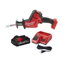 Milwaukee M18 FUEL 18V Lithium-Ion Brushless Cordless HACKZALL Reciprocating Saw with 3.0 Ah Battery and Charger
