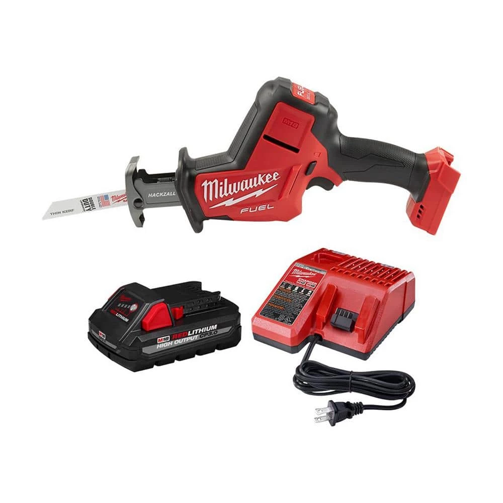 Milwaukee M18 FUEL 18V Lithium-Ion Brushless Cordless HACKZALL Reciprocating Saw with 3.0 Ah Battery and Charger 3 Milwaukee M18 FUEL 18V Lithium-Ion Brushless Cordless HACKZALL Reciprocating Saw with 3.0 Ah Battery and Charger