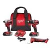 Milwaukee M18 18V Lithium-Ion Brushless Cordless Compact Drill/Impact Combo Kit (2-Tool) W/ Oscillating Mult-Tool -Power Tools Sales Store milwaukee power tool combo kits 2892 22ct 2626 20 64 1000