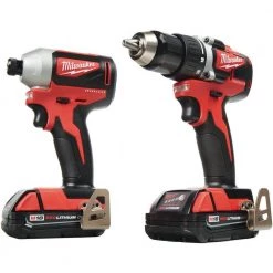 Milwaukee M18 18V Lithium-Ion Brushless Cordless Compact Drill/Impact Combo Kit (2-Tool) W/ SHOCKWAVEBit Set (50-Piece) -Power Tools Sales Store milwaukee power tool combo kits 2892 22ct 48 32 4024 d4 1000
