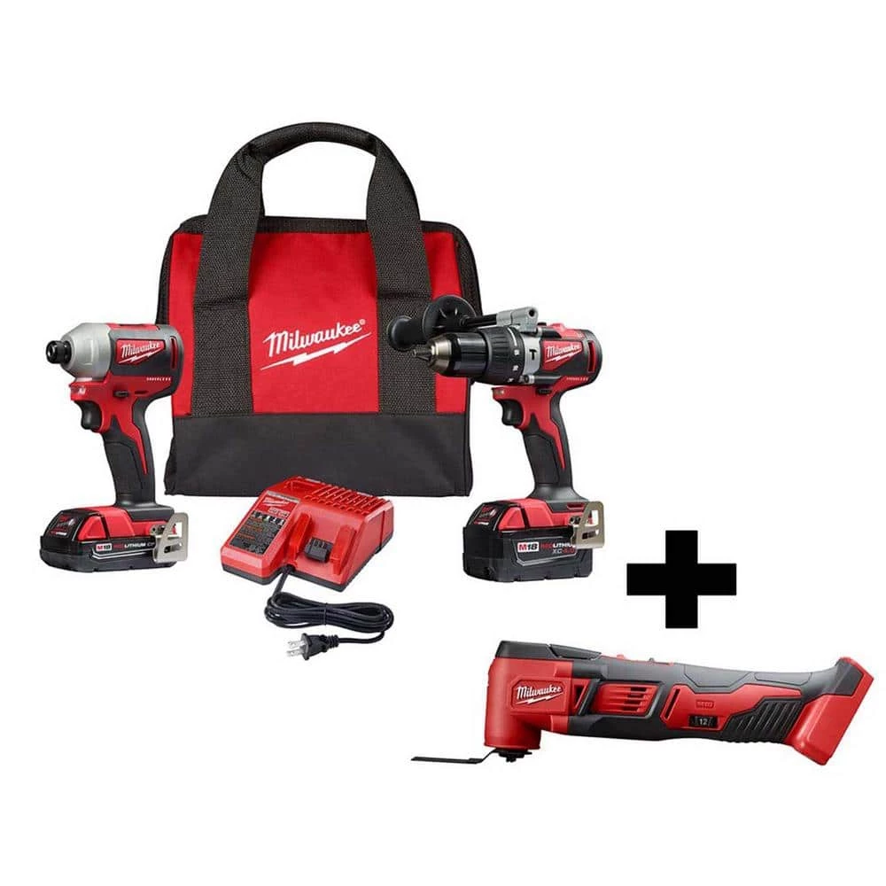 Milwaukee M18 18V Lithium-Ion Brushless Cordless Hammer Drill and Impact Combo Kit (2-Tool) w/ M18 Oscillating Multi-Tool 3 Milwaukee M18 18V Lithium-Ion Brushless Cordless Hammer Drill and Impact Combo Kit (2-Tool) w/ M18 Oscillating Multi-Tool