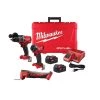 Milwaukee M18 FUEL 18-V Lithium-Ion Brushless Cordless Hammer Drill and Impact Driver Combo Kit (2-Tool) with M18 Multi-Tool -Power Tools Sales Store milwaukee power tool combo kits 3697 22 2626 20 64 1000