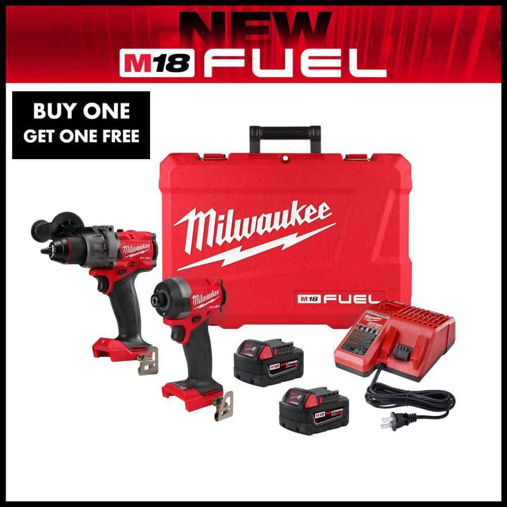 Milwaukee M18 FUEL 18V Lithium-Ion Brushless Cordless Hammer Drill and Impact Driver Combo Kit (2-Tool) with 2 Batteries 16 Milwaukee M18 FUEL 18V Lithium-Ion Brushless Cordless Hammer Drill and Impact Driver Combo Kit (2-Tool) with 2 Batteries - Image 15