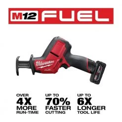 Milwaukee M12 FUEL 12V Lithium-Ion Brushless Cordless HACKZALL Reciprocating Saw Kit w/ One 4.0Ah Batteries Charger & Tool Bag -Power Tools Sales Store milwaukee reciprocating saws 2520 21xc 40 1000