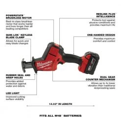 Milwaukee M18 FUEL 18V Lithium-Ion Brushless Cordless HACKZALL Reciprocating Saw Kit W/(1) 5.0Ah Batteries, Charger & Tool Bag -Power Tools Sales Store milwaukee reciprocating saws 2719 21 a0 1000