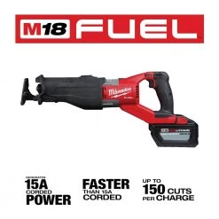 Milwaukee M18 FUEL 18V Lithium-Ion Brushless Cordless SUPER SAWZALL Orbital Reciprocating Saw Kit w/(1) 12.0 Ah Battery -Power Tools Sales Store milwaukee reciprocating saws 2722 21hd 40 1000