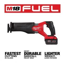 Milwaukee M18 FUEL 18V Lithium-Ion Brushless Cordless SAWZALL Reciprocating Saw Kit W/one 5.0 Ah Batteries, Charger and Case -Power Tools Sales Store milwaukee reciprocating saws 2821 21 40 1000
