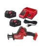 Milwaukee M18 FUEL 18V Lithium-Ion Brushless Cordless HACKZALL Reciprocating Saw w/Two 5.0ah and Charger
