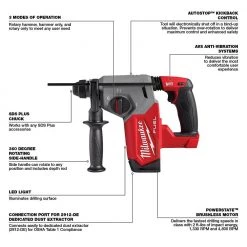 Milwaukee M18 FUEL 18V Lithium-Ion Brushless Cordless 1 in. SDS-Plus Rotary Hammer (Tool-Only) 18 Milwaukee M18 FUEL 18V Lithium-Ion Brushless Cordless 1 in. SDS-Plus Rotary Hammer (Tool-Only) -Power Tools Sales Store milwaukee rotary hammers 2912 20 40 1000