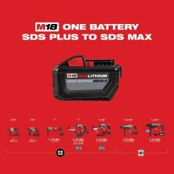 Milwaukee M18 FUEL 18V Lithium-Ion Brushless Cordless 1 in. SDS-Plus Rotary Hammer with 5.0 Ah Battery -Power Tools Sales Store milwaukee rotary hammers 2912 20 48 11 1850 c3 1000