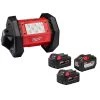 Milwaukee M18 18-Volt 1500 Lumens Lithium-Ion Cordless Rover LED Mounting Flood Light w/(2) 5.0ah/(1) 12.0ah and Charger