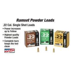 Ramset 0.22 Caliber Yellow Single Shot Powder Loads (100-Count) -Power Tools Sales Store ramset loads boosters 00607 d4 1000