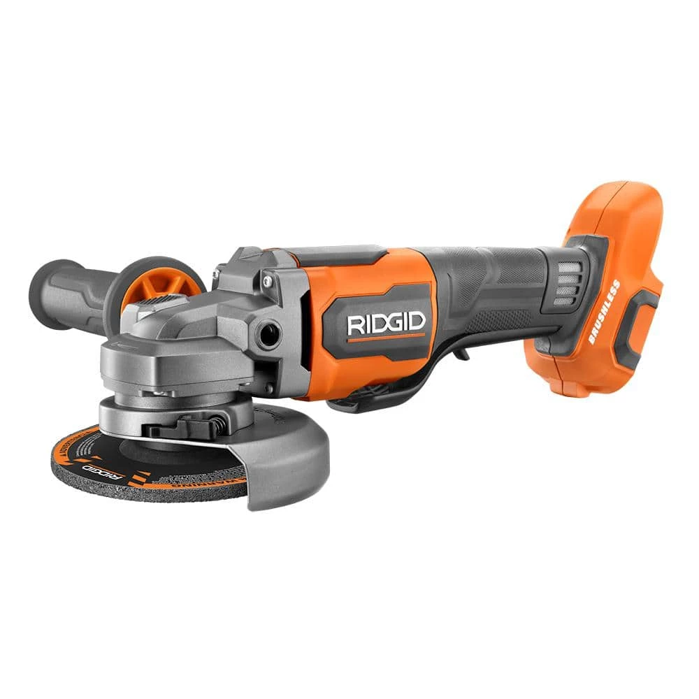 RIDGID 18V Brushless Cordless 4-1/2 in. Paddle Switch Angle Grinder (Tool Only) 3 RIDGID 18V Brushless Cordless 4-1/2 in. Paddle Switch Angle Grinder (Tool Only)