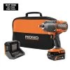 RIDGID 18V Brushless Cordless 4-Mode 1/2 in. High-Torque Impact Wrench Kit with 4.0 Ah Battery and Charger