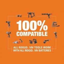 RIDGID 18V OCTANE Brushless Cordless Jig Saw with Jig Saw Blade, Vacuum Attachment, (2) 4.0 Ah Batteries, Charger, and Bag -Power Tools Sales Store ridgid jigsaws r8832b ac93044sbn d4 1000