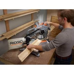 RIDGID 15 Amp Corded 12 in. Dual Bevel Miter Saw with LED Cutline Indicator -Power Tools Sales Store ridgid miter saws r4123 1d 1000