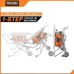 RIDGID 15 Amp 10 in. Portable Pro Jobsite Table Saw with Stand -Power Tools Sales Store ridgid portable table saws r4514 c3 1000