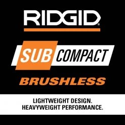 RIDGID 18V SubCompact Brushless Cordless 1/2 in. Drill/Driver Kit with (2) 2.0 Ah Batteries, Charger, and Tool Bag -Power Tools Sales Store ridgid power drills r87012k de 1000