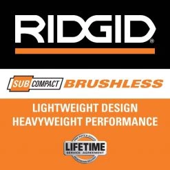 RIDGID 18V SubCompact Brushless Cordless 1/2 in. Drill/Driver Kit with (2) 2.0 Ah Batteries, Charger, and Tool Bag -Power Tools Sales Store ridgid power drills r87012k e1 1000