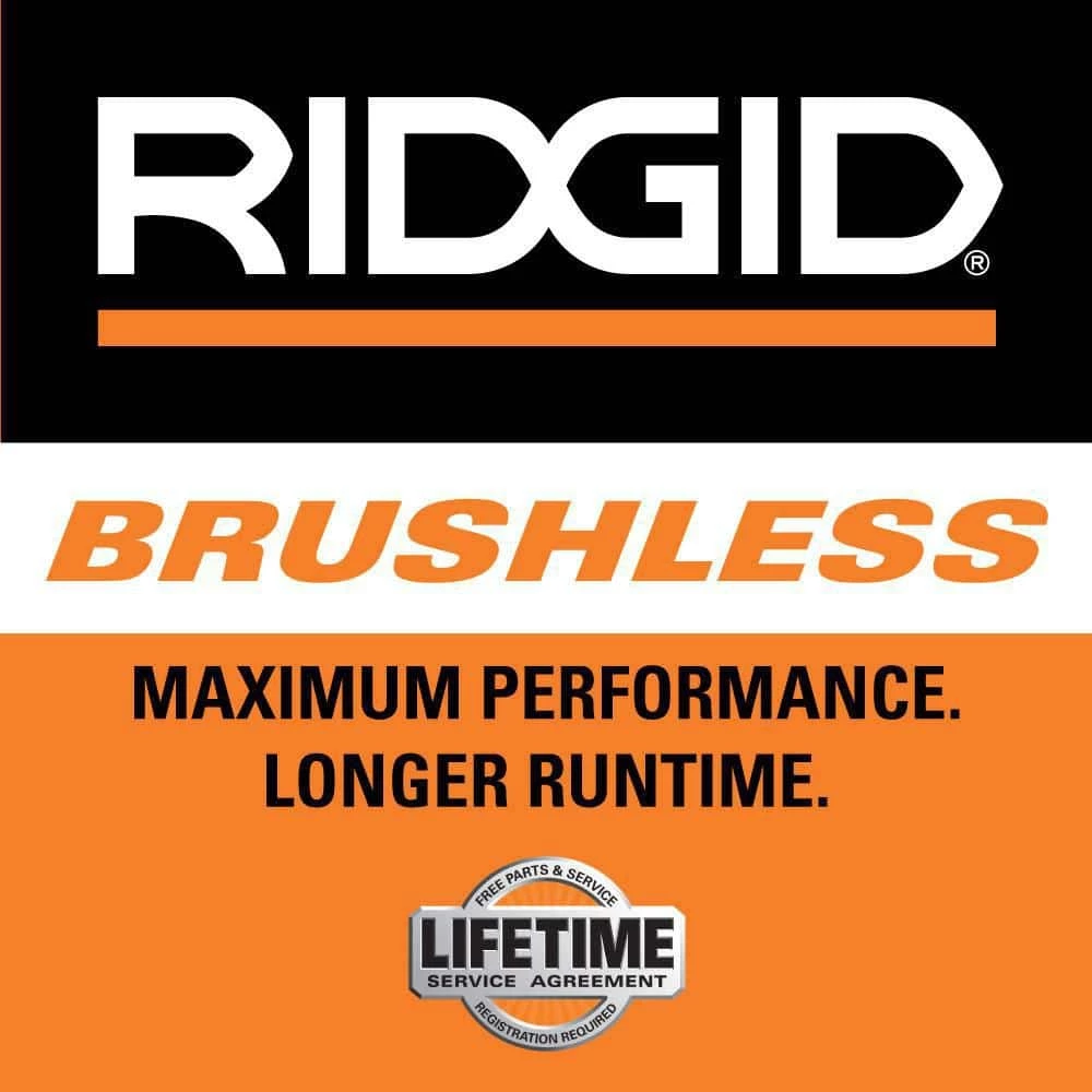 RIDGID 18V Brushless Cordless 2-Tool Combo Kit with High-Torque Impact Wrench, Jig Saw, 4.0 Ah Battery, and Charger 4 RIDGID 18V Brushless Cordless 2-Tool Combo Kit with High-Torque Impact Wrench, Jig Saw, 4.0 Ah Battery, and Charger - Image 2