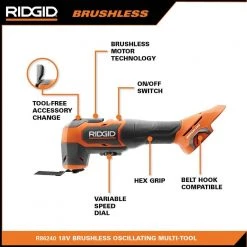 RIDGID 18V Brushless Cordless 4-Tool Combo Kit with (1) 4.0 Ah and (1) 2.0 Ah MAX Output Batteries, 18V Charger, and Tool Bag -Power Tools Sales Store ridgid power tool combo kits r9225 40 1000