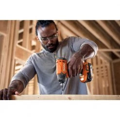 RIDGID 18V Cordless 2-Tool Combo Kit with 1/2 in. Drill/Driver, 1/4 in. Impact Driver, (2) 2.0 Ah Batteries, Charger, and Bag -Power Tools Sales Store ridgid power tool combo kits r9272 fa 1000
