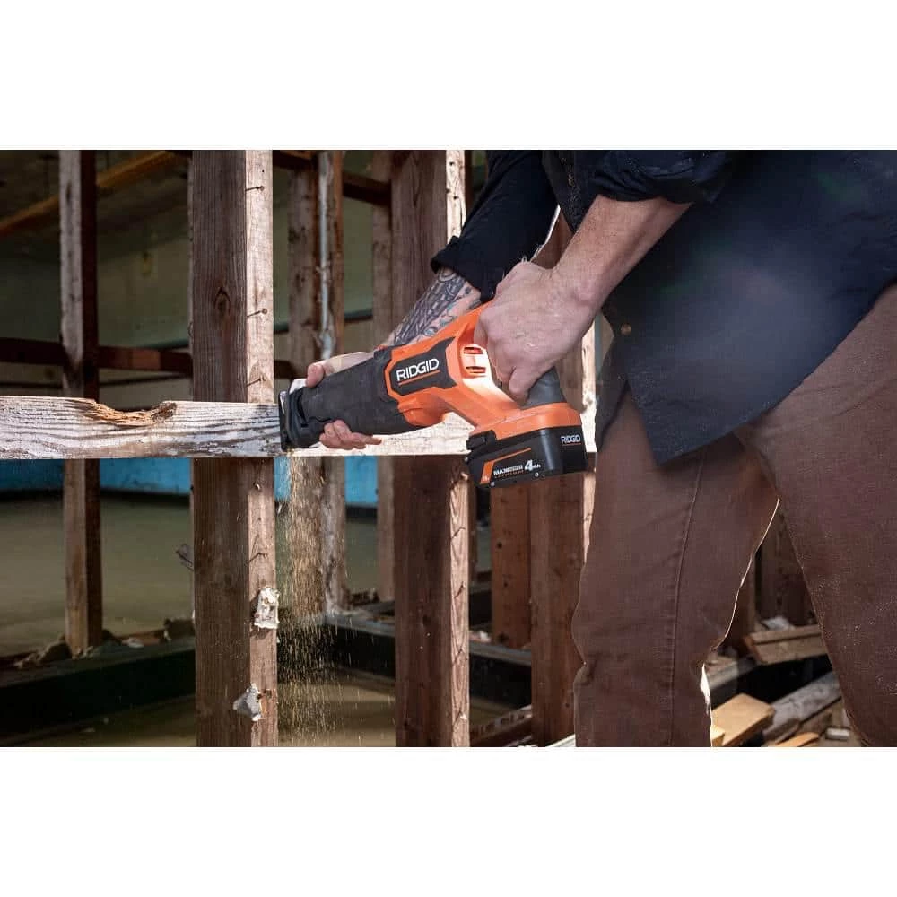 RIDGID 18V Brushless Cordless Reciprocating Saw (Tool Only) 7 RIDGID 18V Brushless Cordless Reciprocating Saw (Tool Only) - Image 5