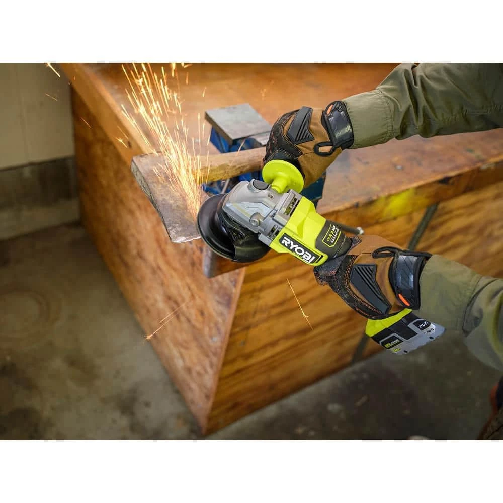 RYOBI ONE+ HP 18V Brushless Cordless 4-1/2 in. Angle Grinder (Tool Only) 11 RYOBI ONE+ HP 18V Brushless Cordless 4-1/2 in. Angle Grinder (Tool Only) - Image 9