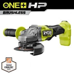 RYOBI ONE+ HP 18V Brushless Cordless 4-1/2 in. Angle Grinder (Tool Only)