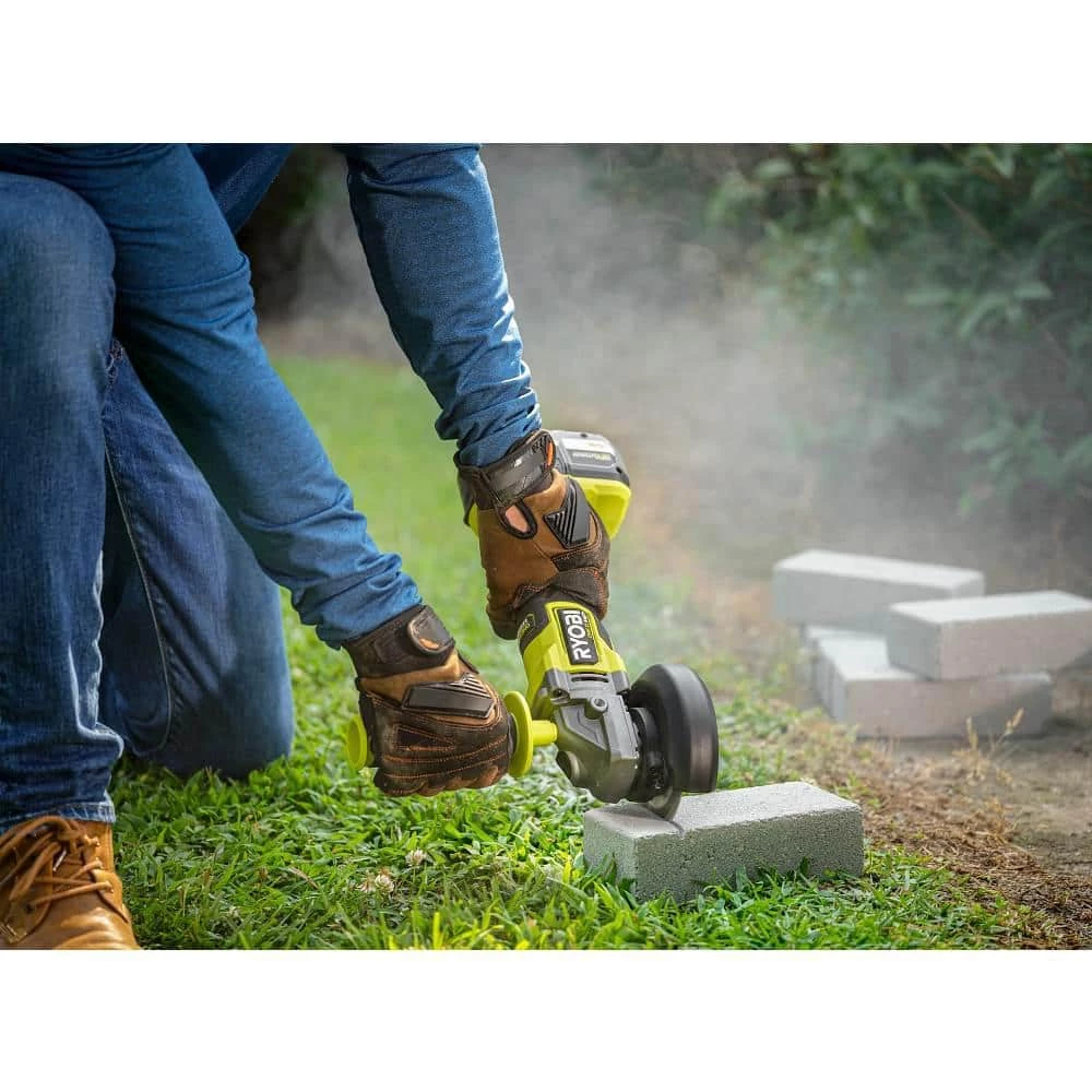 RYOBI ONE+ HP 18V Brushless Cordless 4-1/2 in. Angle Grinder (Tool Only) 10 RYOBI ONE+ HP 18V Brushless Cordless 4-1/2 in. Angle Grinder (Tool Only) - Image 8