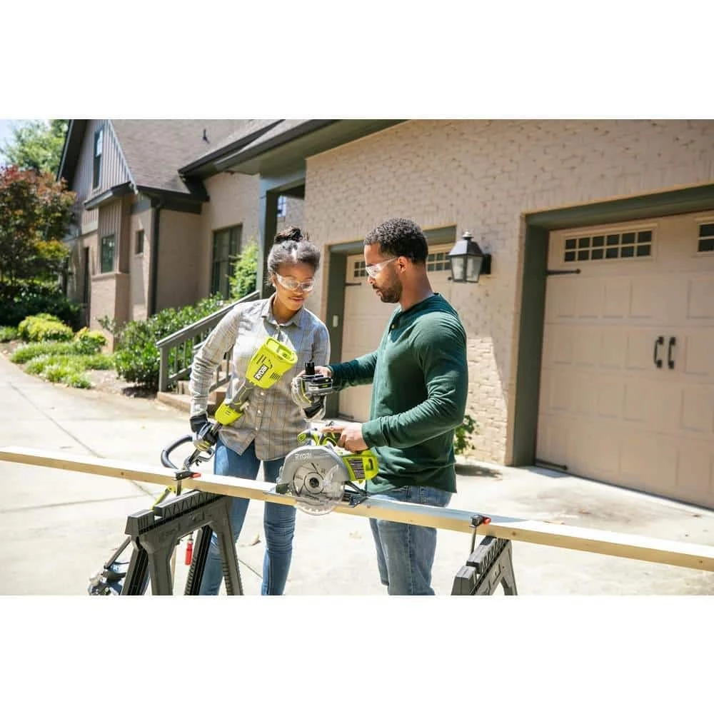 RYOBI ONE+ 18V Brushless Cordless 7-1/4 in. Circular Saw (Tool Only) 8 RYOBI ONE+ 18V Brushless Cordless 7-1/4 in. Circular Saw (Tool Only) - Image 6