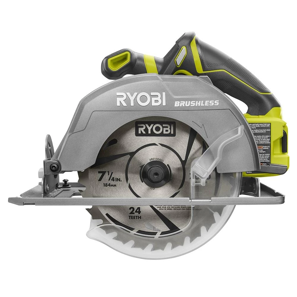 RYOBI ONE+ 18V Brushless Cordless 7-1/4 in. Circular Saw (Tool Only) 3 RYOBI ONE+ 18V Brushless Cordless 7-1/4 in. Circular Saw (Tool Only)