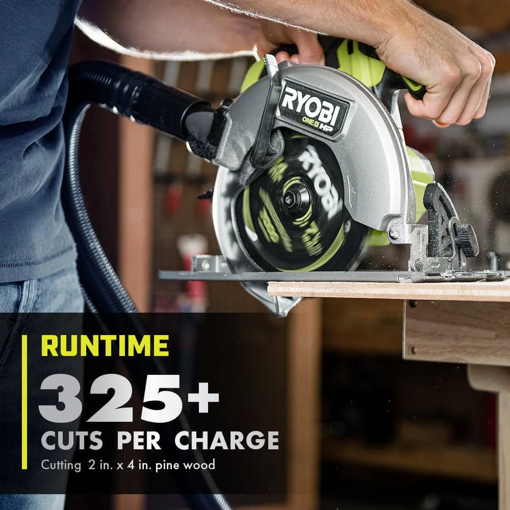 RYOBI ONE+ HP 18V Brushless Cordless 7-1/4 in. Circular Saw (Tool Only) 7 RYOBI ONE+ HP 18V Brushless Cordless 7-1/4 in. Circular Saw (Tool Only) - Image 5