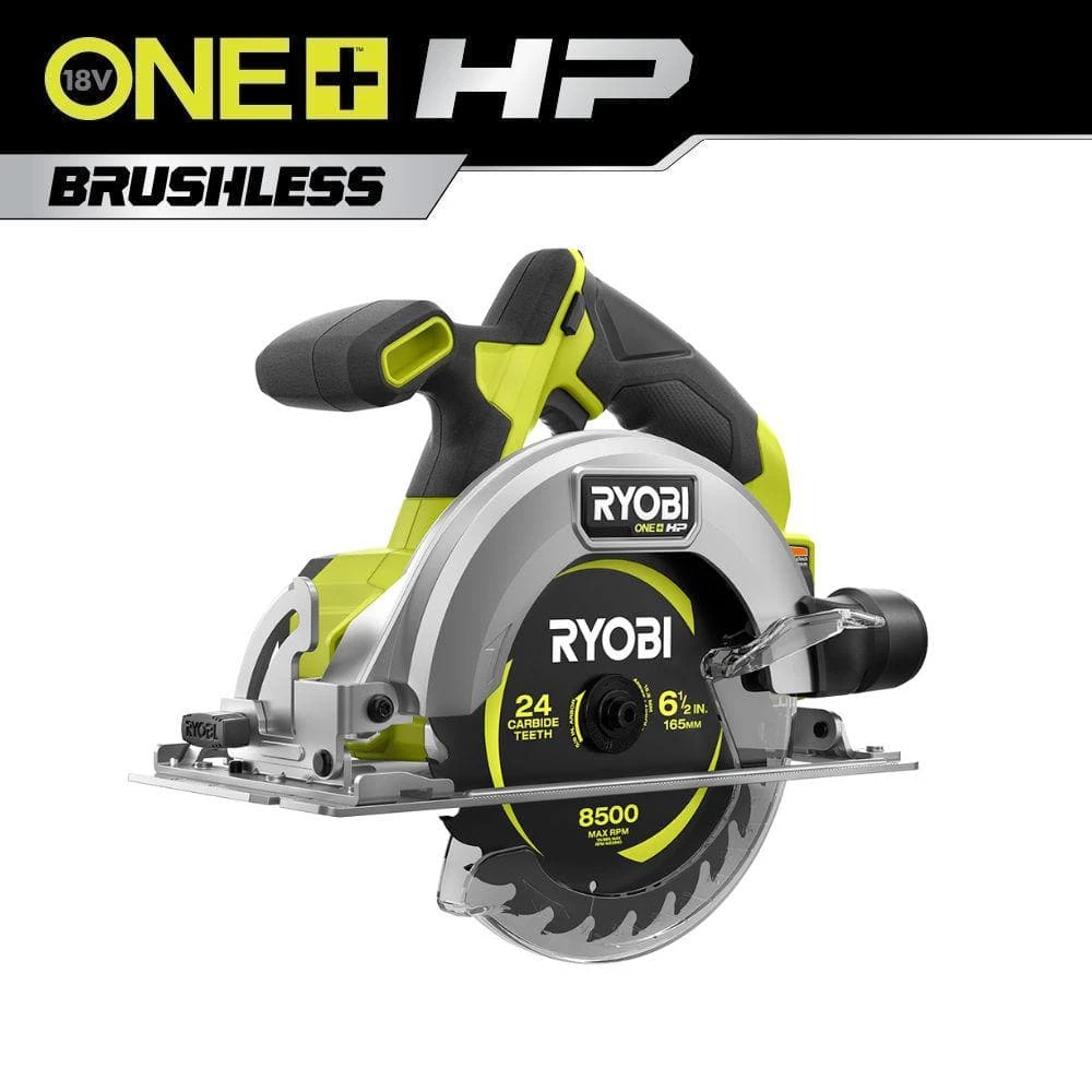 RYOBI ONE+ HP 18V Brushless Cordless Compact 6-1/2 in. Circular Saw (Tool Only) 3 RYOBI ONE+ HP 18V Brushless Cordless Compact 6-1/2 in. Circular Saw (Tool Only)