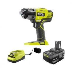 RYOBI ONE+ 18V Cordless 3-Speed 1/2 in. Impact Wrench Kit with (1) 4.0 Ah Battery and Charger