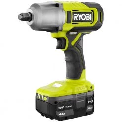 RYOBI ONE+ 18V Cordless 1/2 in. Impact Wrench Kit with 4.0 Ah Battery and Charger -Power Tools Sales Store ryobi impact wrenches pcl265k1 44 1000