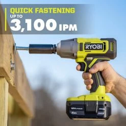 RYOBI ONE+ 18V Cordless 1/2 in. Impact Wrench Kit with 4.0 Ah Battery and Charger -Power Tools Sales Store ryobi impact wrenches pcl265k1 a0 1000