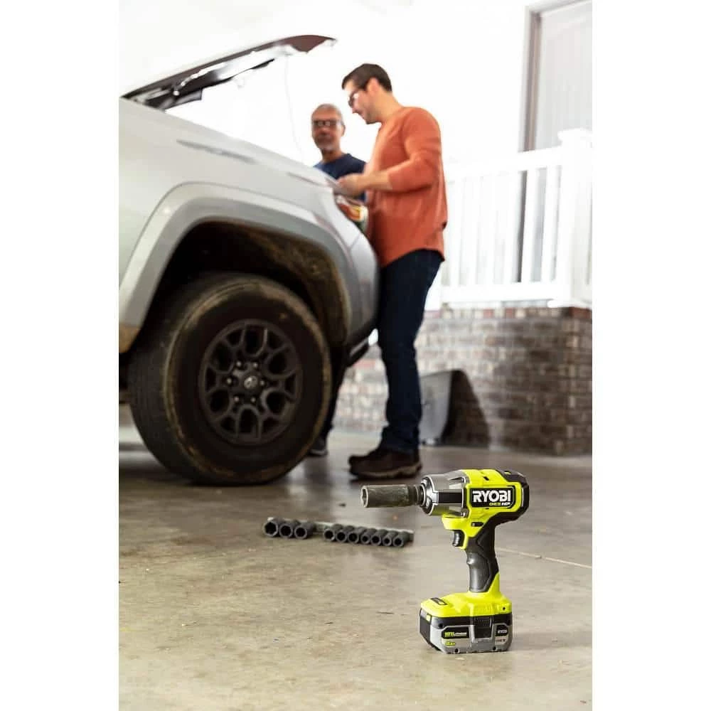 RYOBI ONE+ 18V Lithium-Ion 2.0 Ah, 4.0 Ah, and 6.0 Ah HIGH PERFORMANCE Batteries and Charger Kit w/ HP Brushless Impact Wrench 11 RYOBI ONE+ 18V Lithium-Ion 2.0 Ah, 4.0 Ah, and 6.0 Ah HIGH PERFORMANCE Batteries and Charger Kit w/ HP Brushless Impact Wrench - Image 9