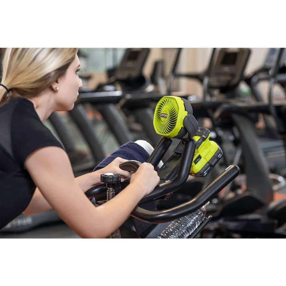 RYOBI ONE+ 18V Cordless 4 in. Clamp Fan (Tool Only) 8 RYOBI ONE+ 18V Cordless 4 in. Clamp Fan (Tool Only) - Image 6