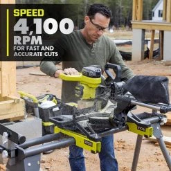 RYOBI ONE+ HP 18V Brushless Cordless 10 in. Sliding Compound Miter Saw Kit with 4.0 Ah HIGH PERFORMANCE Battery and Charger -Power Tools Sales Store ryobi miter saws pblms01k 77 1000