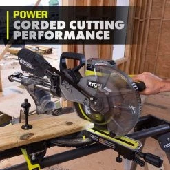 RYOBI ONE+ HP 18V Brushless Cordless 10 in. Sliding Compound Miter Saw Kit with 4.0 Ah HIGH PERFORMANCE Battery and Charger -Power Tools Sales Store ryobi miter saws pblms01k a0 1000