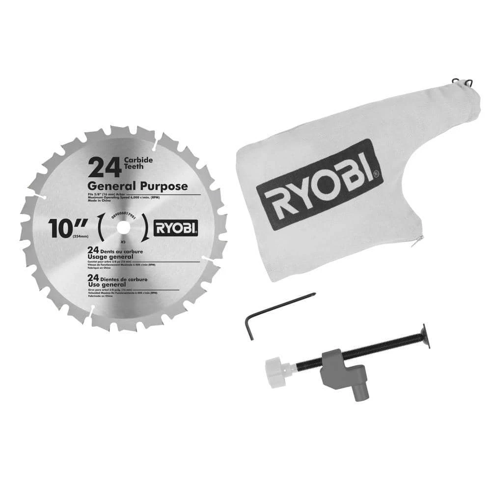 RYOBI 14 Amp Corded 10 in. Compound Miter Saw with LED Cutline Indicator 9 RYOBI 14 Amp Corded 10 in. Compound Miter Saw with LED Cutline Indicator - Image 7