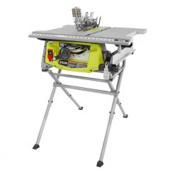 RYOBI 15 Amp 10 in. Compact Portable Jobsite Table Saw with Folding Stand