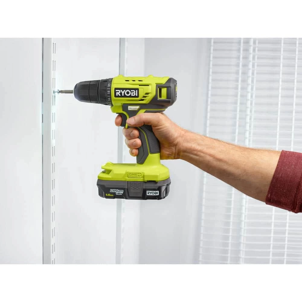 RYOBI ONE+ 18V Cordless 3/8 in. Drill/Driver Kit with 1.5 Ah Battery and Charger 9 RYOBI ONE+ 18V Cordless 3/8 in. Drill/Driver Kit with 1.5 Ah Battery and Charger - Image 7