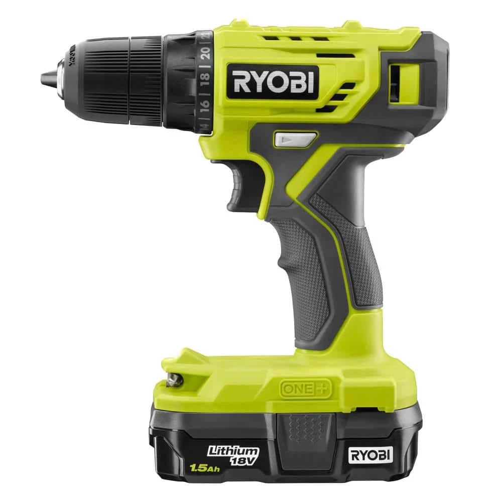 RYOBI ONE+ 18V Cordless 3/8 in. Drill/Driver Kit with 1.5 Ah Battery and Charger 6 RYOBI ONE+ 18V Cordless 3/8 in. Drill/Driver Kit with 1.5 Ah Battery and Charger - Image 4