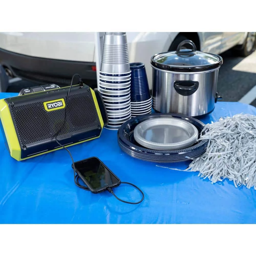 RYOBI ONE+ 18V Cordless 3-Tool Campers Combo Kit with Work Light, Speaker, Fan, 1.5 Ah Battery, and Charger 5 RYOBI ONE+ 18V Cordless 3-Tool Campers Combo Kit with Work Light, Speaker, Fan, 1.5 Ah Battery, and Charger - Image 3