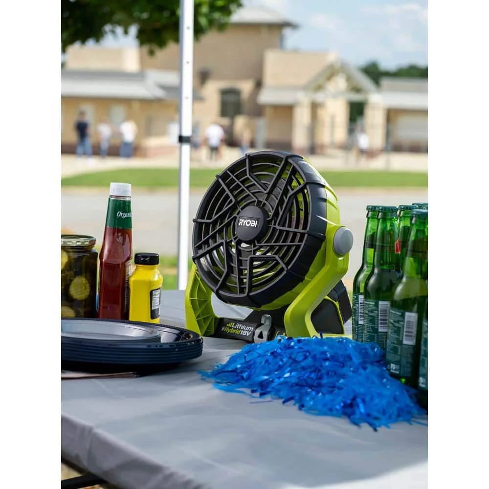 RYOBI ONE+ 18V Cordless 3-Tool Campers Combo Kit with Work Light, Speaker, Fan, 1.5 Ah Battery, and Charger 6 RYOBI ONE+ 18V Cordless 3-Tool Campers Combo Kit with Work Light, Speaker, Fan, 1.5 Ah Battery, and Charger - Image 4