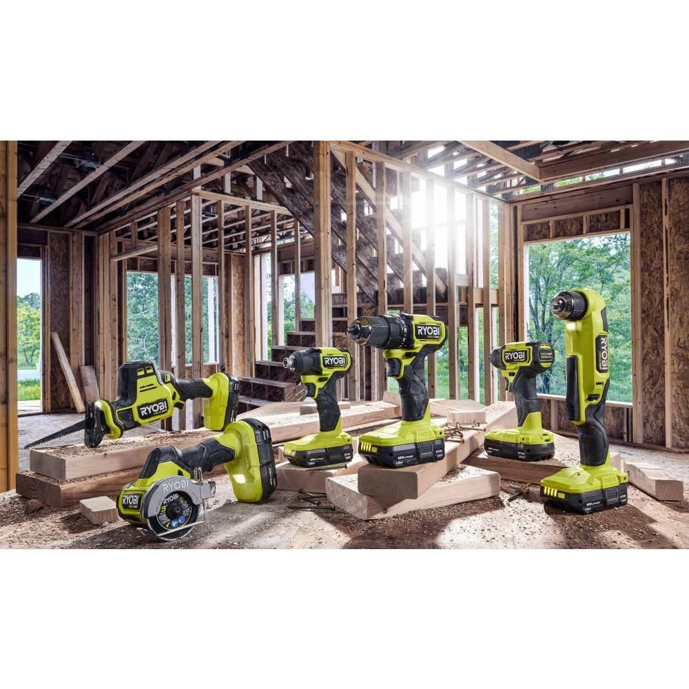 RYOBI ONE+ HP 18V Brushless Cordless Compact 1/2 in. Drill/Driver, Impact Driver, Cut-Off Tool, (2) Batteries, Charger, Bag 15 RYOBI ONE+ HP 18V Brushless Cordless Compact 1/2 in. Drill/Driver, Impact Driver, Cut-Off Tool, (2) Batteries, Charger, Bag - Image 13