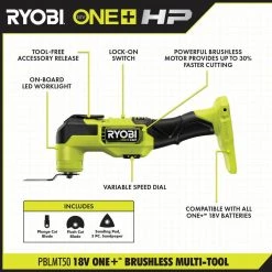 RYOBI ONE+ HP 18V Brushless Cordless 5-Tool Combo Kit with (2) 1.5 Ah Batteries, Charger, and Bag -Power Tools Sales Store ryobi power tool combo kits psbck05k2 66 1000